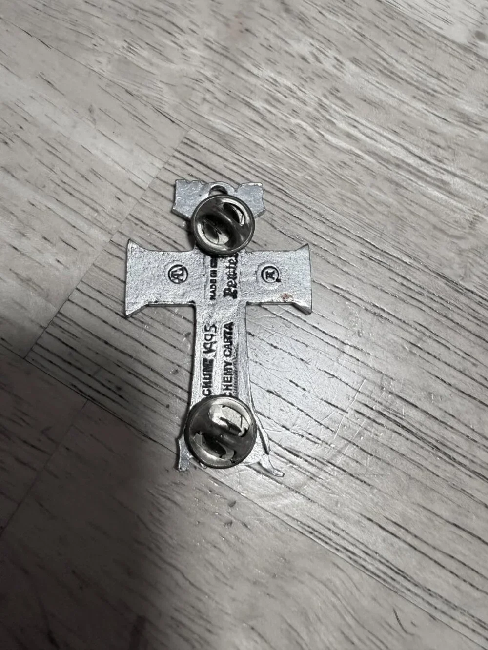 Bon Jovi Band Pin Brooch Pewter Made in England Alchemy Carta 1995 Bochum